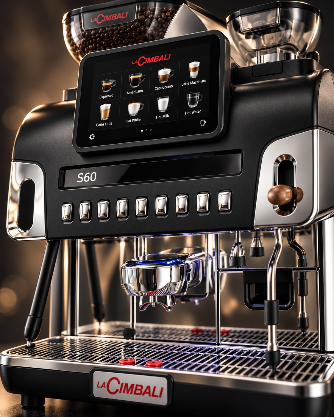 Premium-Visualisierung einer La Cimbali S60